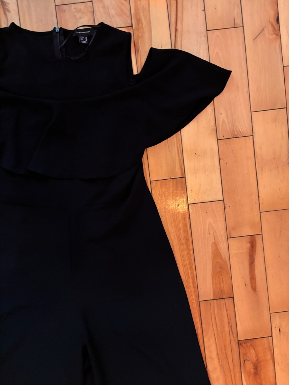 Atmosphere Black Off-Shoulder Ruffle Jumpsuit - Picture 4 of 4